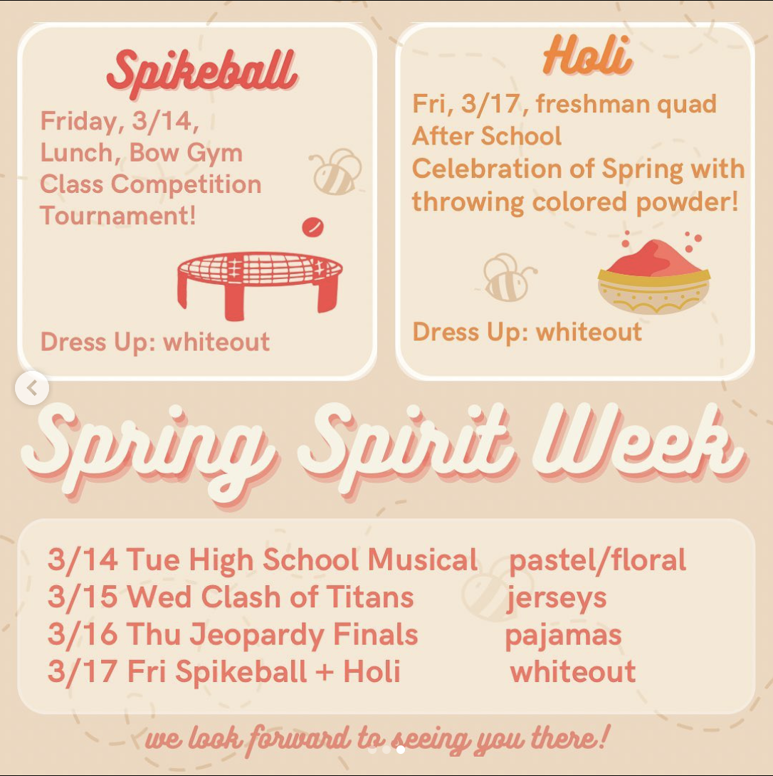 Spring Spirit Week - GUNN HIGH SCHOOL STUDENT ACTIVITIES